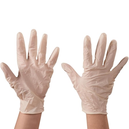 Box Partners Disposable Gloves, Latex, Powder-Free, XL, 90 PK, White GLV2104XL